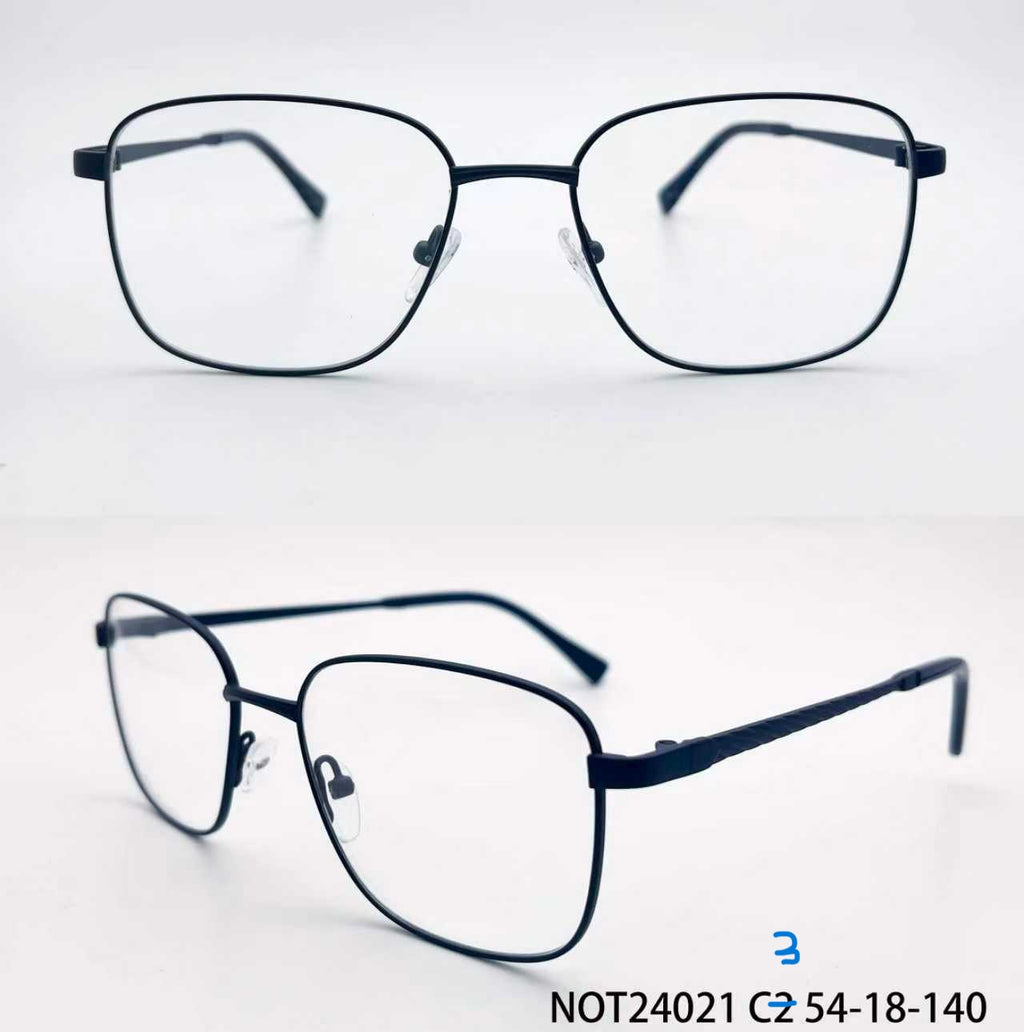 NOT24021 Unisex; B titanium front and temple with acetate tips