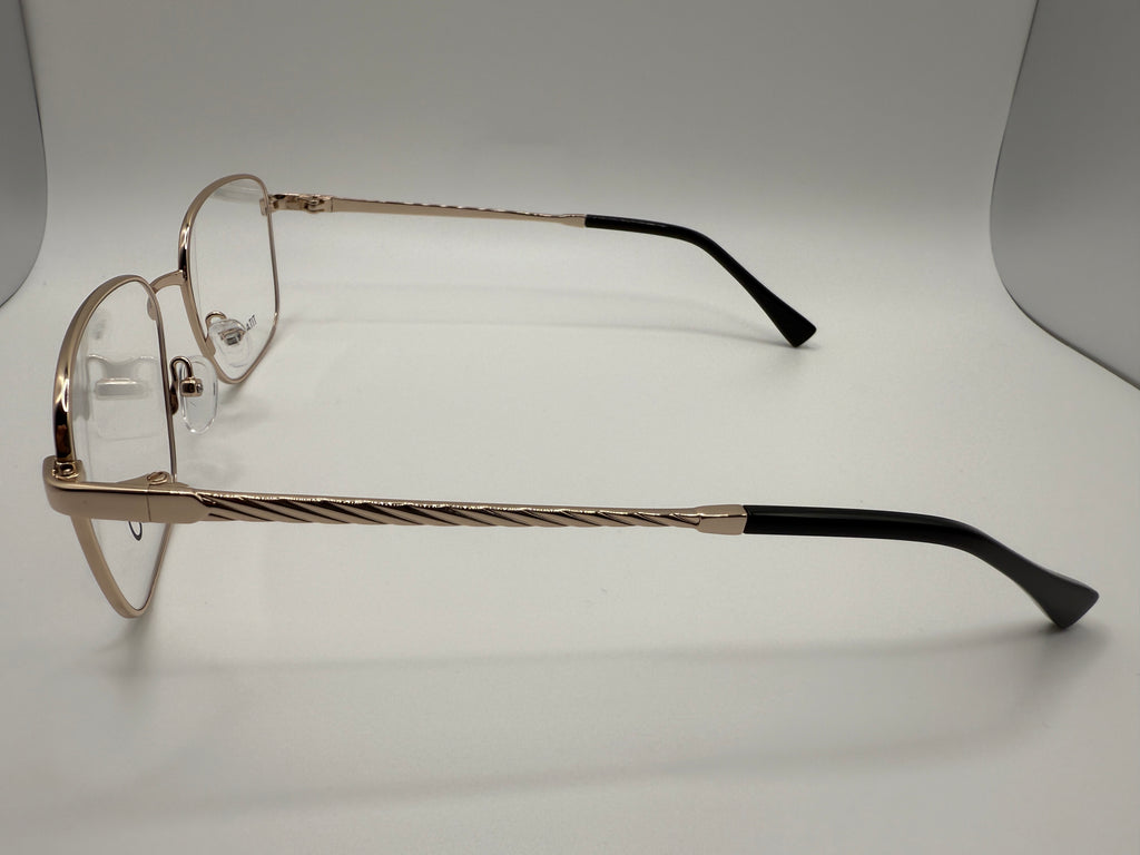 NOT24021 Unisex; B titanium front and temple with acetate tips