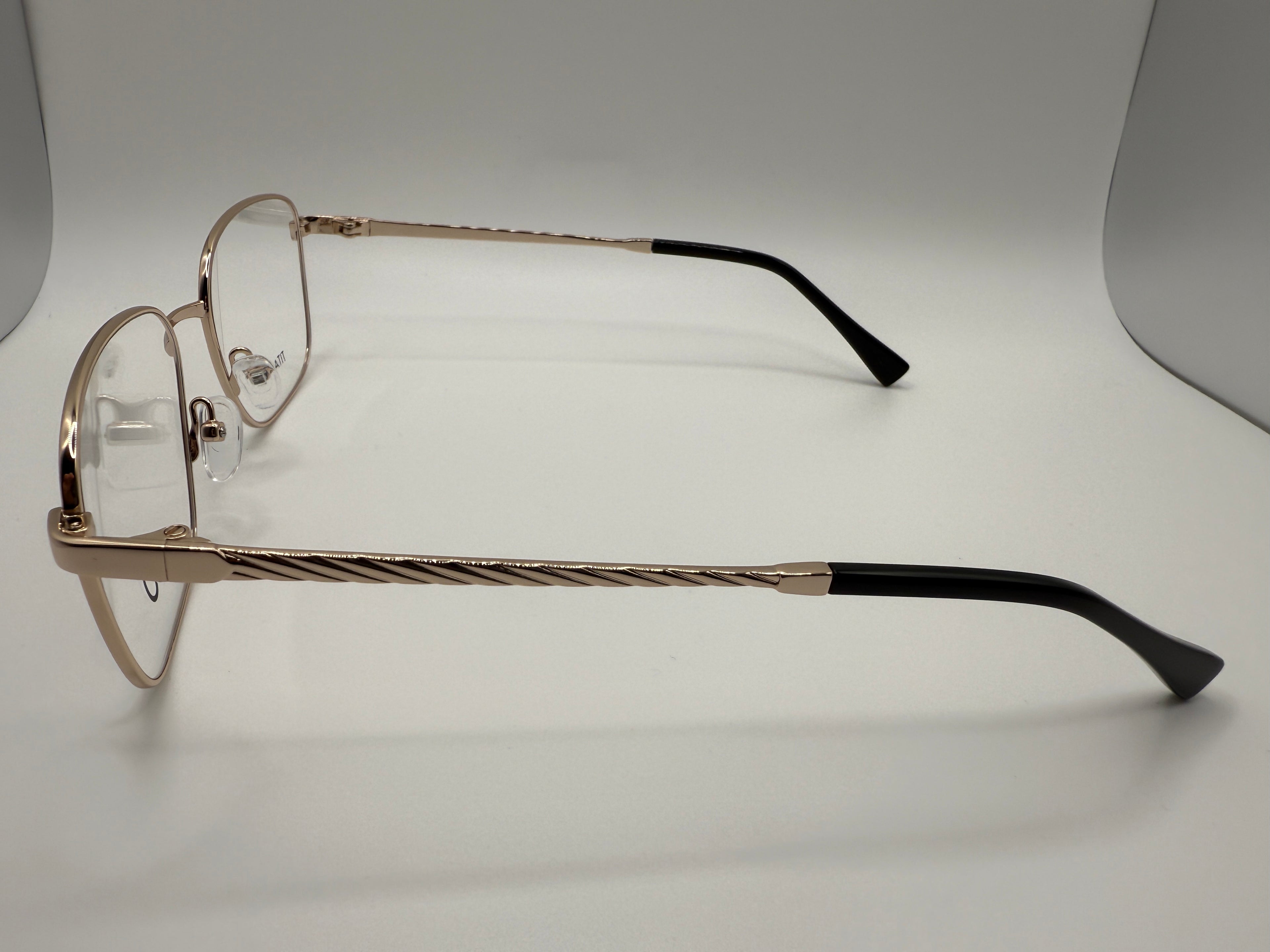 NOT24021 Unisex; B titanium front and temple with acetate tips