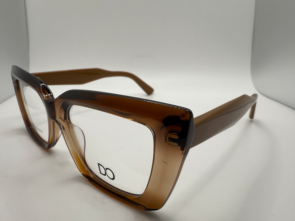 YHX8128 Lady style Acetate frame with curve effect at the front