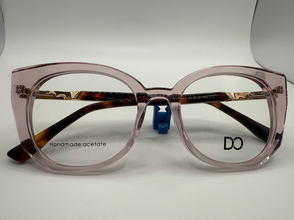 YHA8113 Lady style Acetate frame with metal temples